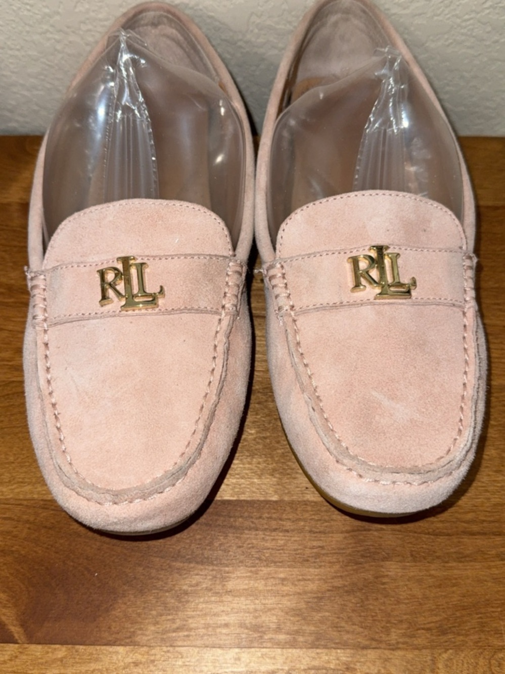 Lauren Ralph Lauren
Barnsbury Pink Suede Loafers Leather Lined Women's SZ 9